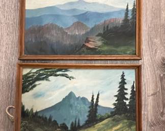 G. Staupina Landscape Paintings (Pair)
