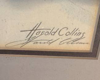 Harold Collins Winter Landscape Watercolor