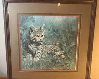 Charles Frace "Nature's Dawn" Bobcat Print