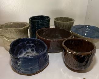 Studio Pottery Bowls Set