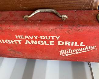 Milwaukee 1107-1 Right Angle Drill Accessories Metal Case