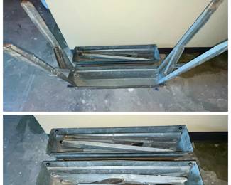 2 folding saw horses