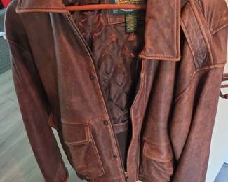 Leather Bomber Jacket