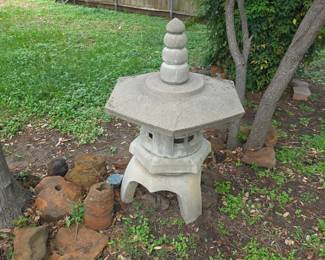 Concrete garden statue