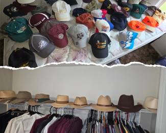 Caps (A&M, Ducks Unlimited, Miller, NRA, TCU, camo, racing)