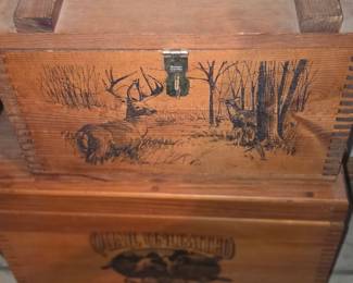 Wooden western/animal themed chests