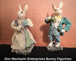 Don Mechanic Enterprises Bunny Figurines