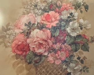 Floral Basket Still Life Print second image