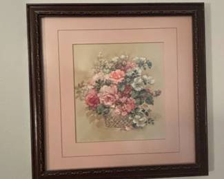 Floral Basket Still Life Print