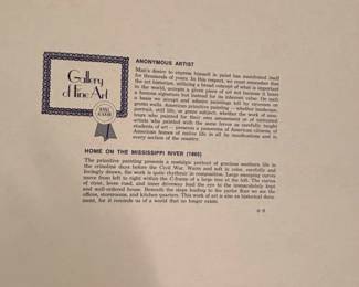 American Primitive Home on the Mississippi River Lithograph Tray by Currier Ives second image