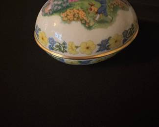 Easter Limited Edition Porcelain Egg Trinket Box second image