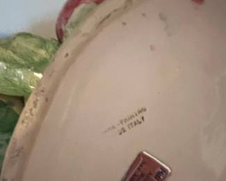 Capodimonte Porcelain Fruit Sculpture second image