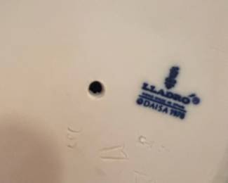 Lladro Girl with Toy Wagon Porcelain Figurine second image