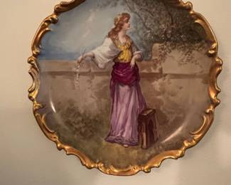 LimogesStyle Porcelain Portrait Plate