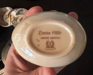 Easter Limited Edition Porcelain Egg Trinket Box fourth image