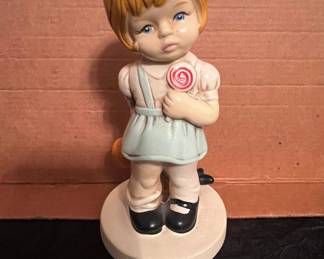 Twinton Girl with Lollipop Figurine