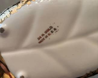 k Gold Leaf Ceramic Leaf Dish second image