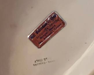 Italian Ceramic Fruit Display with Menger Hotel Sticker Hand Painted second image