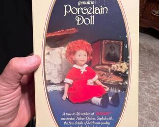Vintage Little Orphan Annie Porcelain Doll by Applause