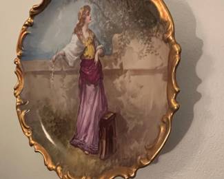 LimogesStyle Porcelain Portrait Plate second image