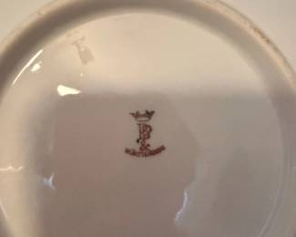 BC Wrttemberg HandPainted Roses Porcelain Plate second image