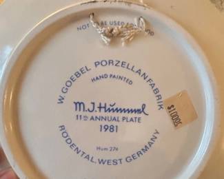 M.I. Hummel th Annual Plate second image