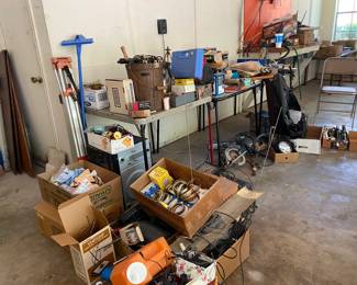 More garage items to sort through to get ready for the sale....