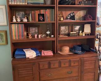 Dresser Mid Century Haywood Wakefield with 2 book cases