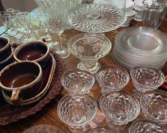 Vintage Sherbet Dishes, Luncheon set for soup made in USA