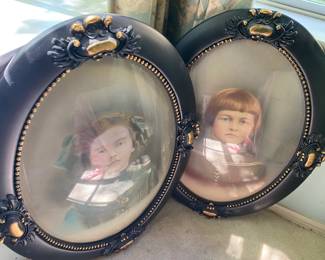 Antique frames with original family pictures