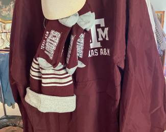 Texas AM Aggie items throughout the house