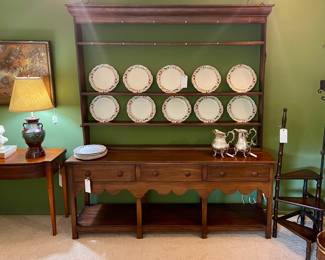 Fruit Plates in Gorgeous Welsh Cupboard