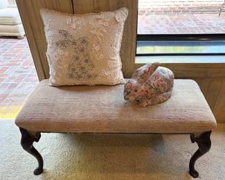 Lovely Bench & Bunny Pillow