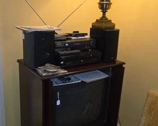 TV cabinet & electronics