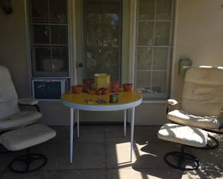 Vintage Folding vinyl top table