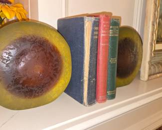 Art glass bookends