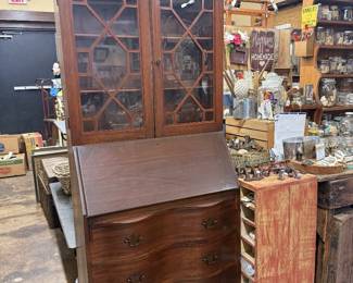 Vintage Mahogany Secretary Desk