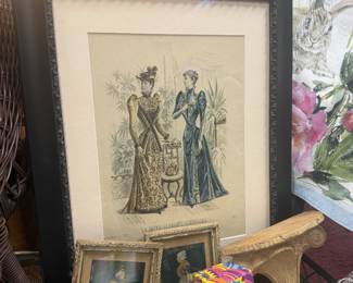 vintage framed art prints