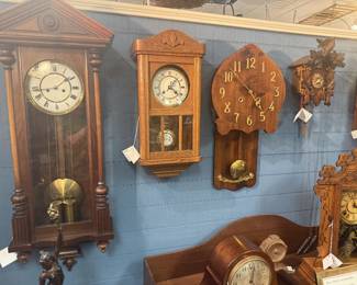 beautiful vintage restored wall clocks