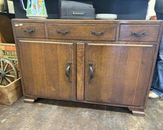 Art Deco style Vintage Oak Sideboard/Buffet