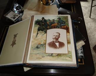 Military cabinet card album