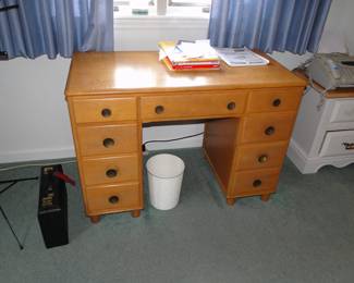Desk, nightstands