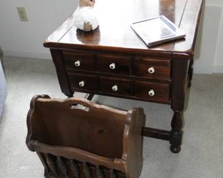 Magazine rack, end table