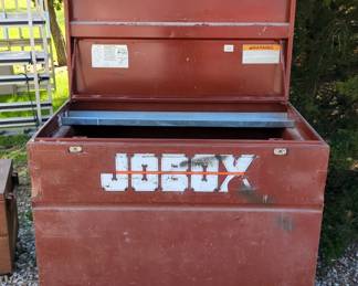 JOBOX Rolling Tool Storage Chest With Handles And Handcrafted Tray, No 656990, 41" x 48 x 30