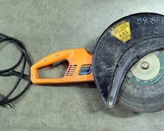 Partner K3000 Electric Concrete Saw With 14" Blades, Qty 4