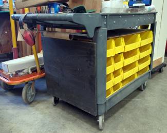 Organizer Storage Cart With Storage Bins