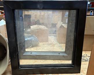Windows With Metal Frames, 12.75" x 12.75" And 13.5" x 13.5" 