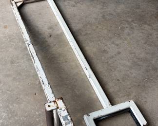 Hitch Mounted Material Goal Posts With Roller, 70" x 16" x 16"