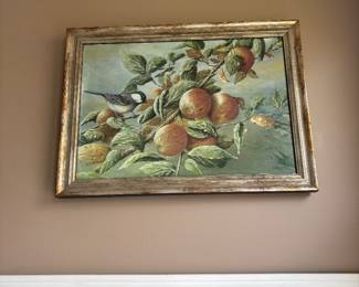 Lots of art by homeowner/local artist