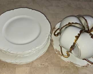 Haviland Limoges plates & cups
